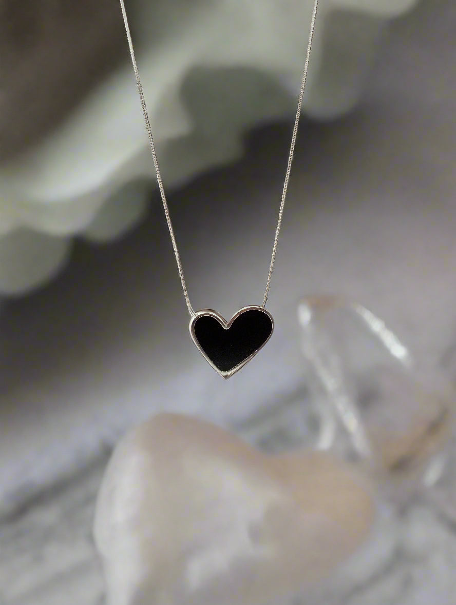 Heart Necklace & Rhinestone Mini Purse Women's Gift Set