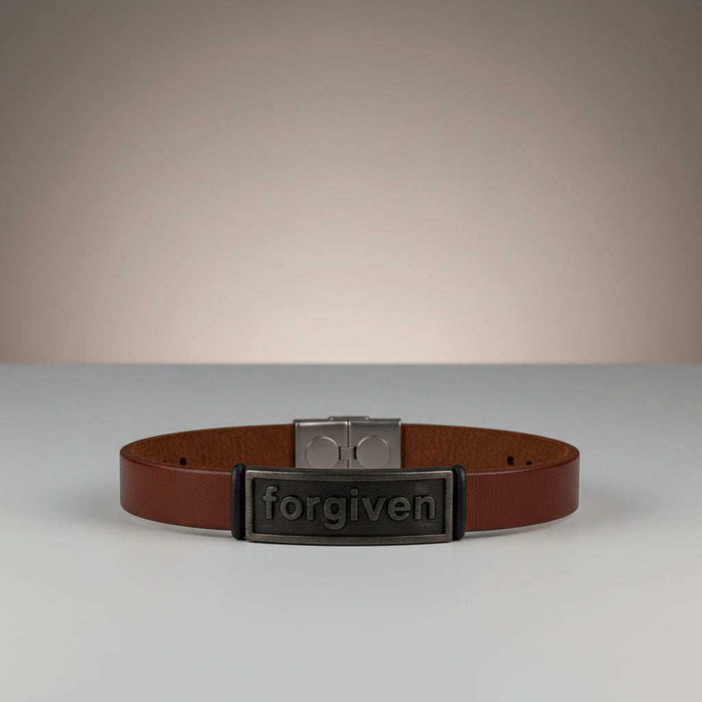 Forgiven Leather Bracelet