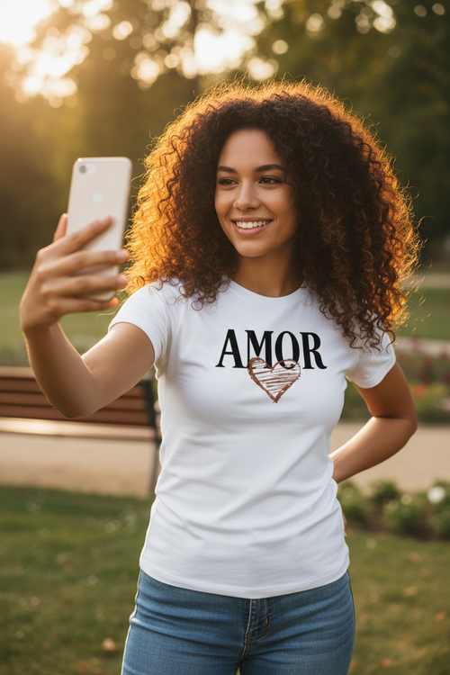 Amor Heart Tee - Clean Product Shot