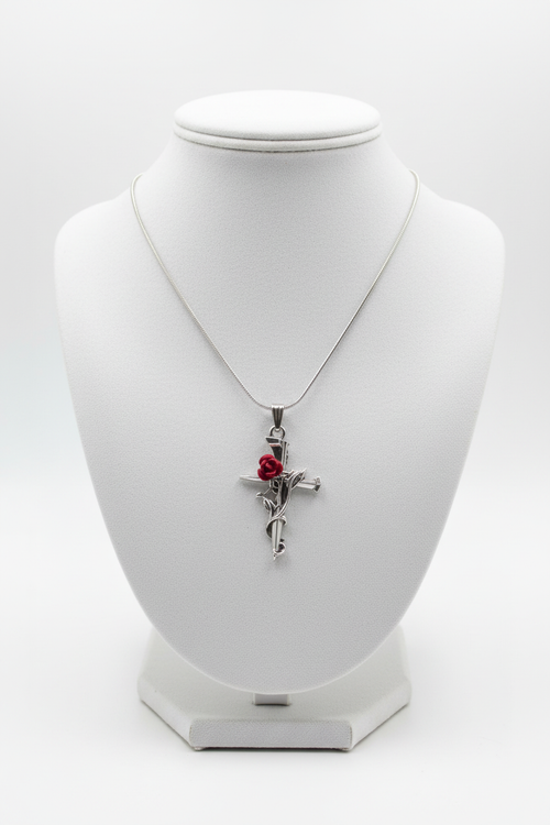 Amor Rose Necklace - Jewelry Display Stand