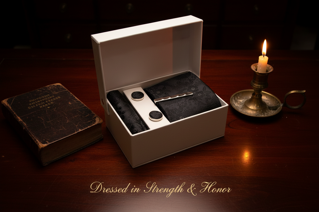 Black Tie & Cufflink Men's Gift Set
