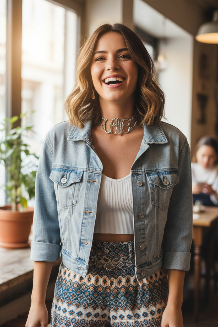 Correct Love Double Chain Choker Lifestyle