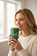 Faith Over Fear - Lady with Correct Cup