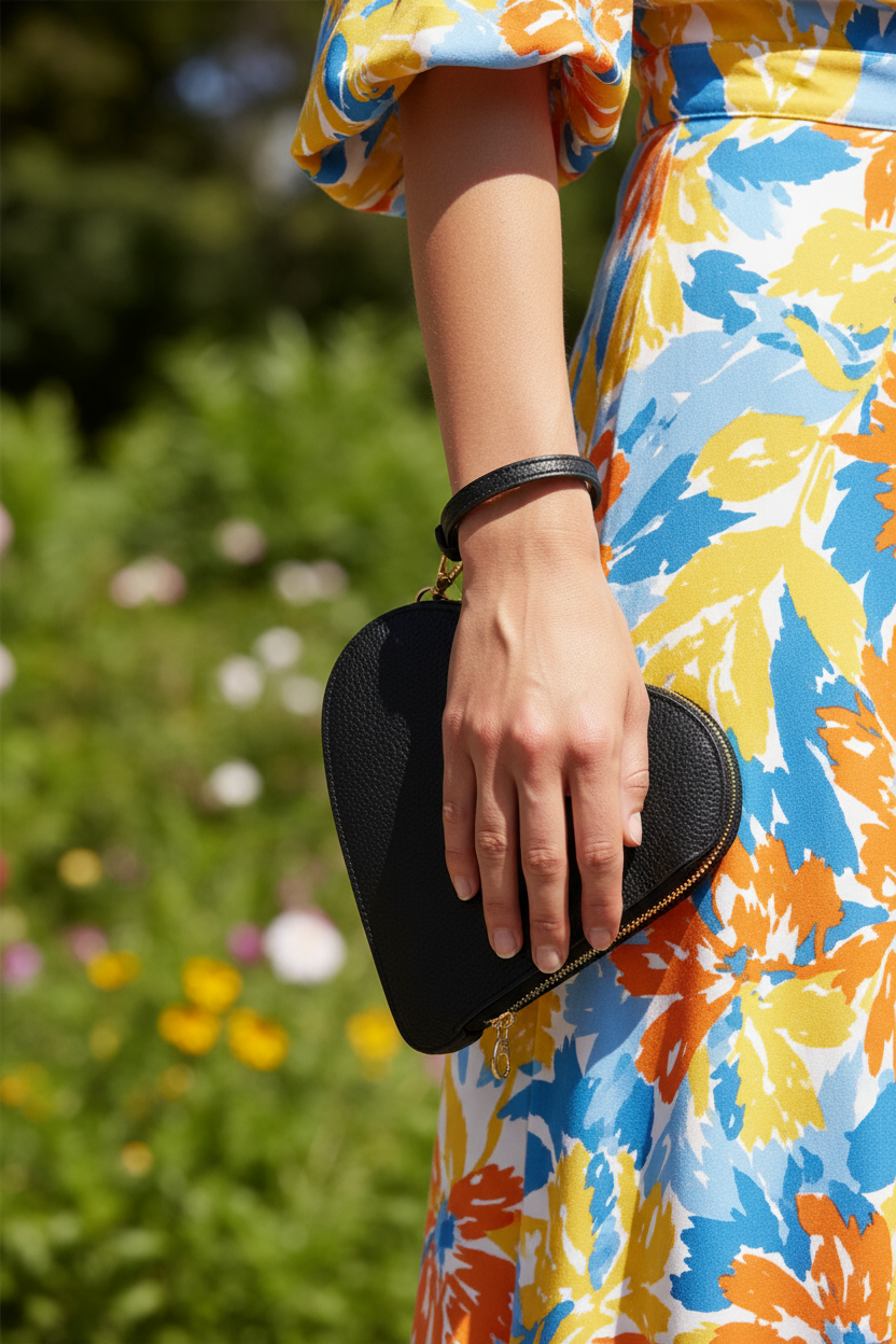 Heart Wristlet on Wrist Strap