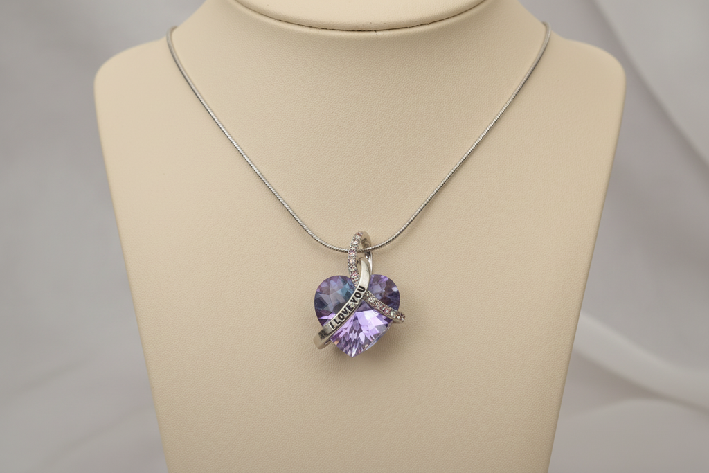 Fearfully and Wonderfully Made - Iridescent Heart Necklace & Journal Gift Set