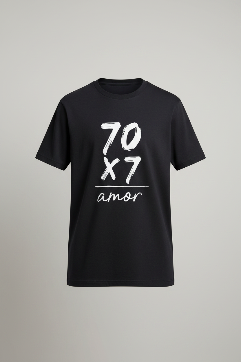 Christian Graphic Tee — 70x7 Faith Design