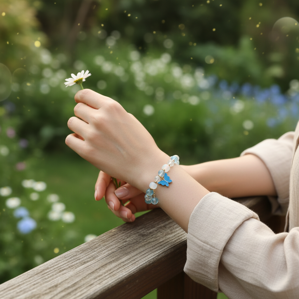 Blue Butterfly Bracelet & Survival Kit Gift Set — POTS Awareness