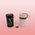 Purse Set Pink Background