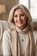 Relaxed Elegant Mature Woman Faith Hope Love Dainty Necklace