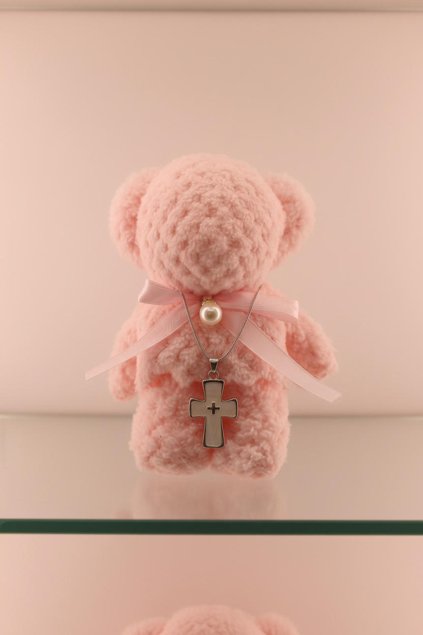 The Grace Bear - Pink - Glass Shelf Display