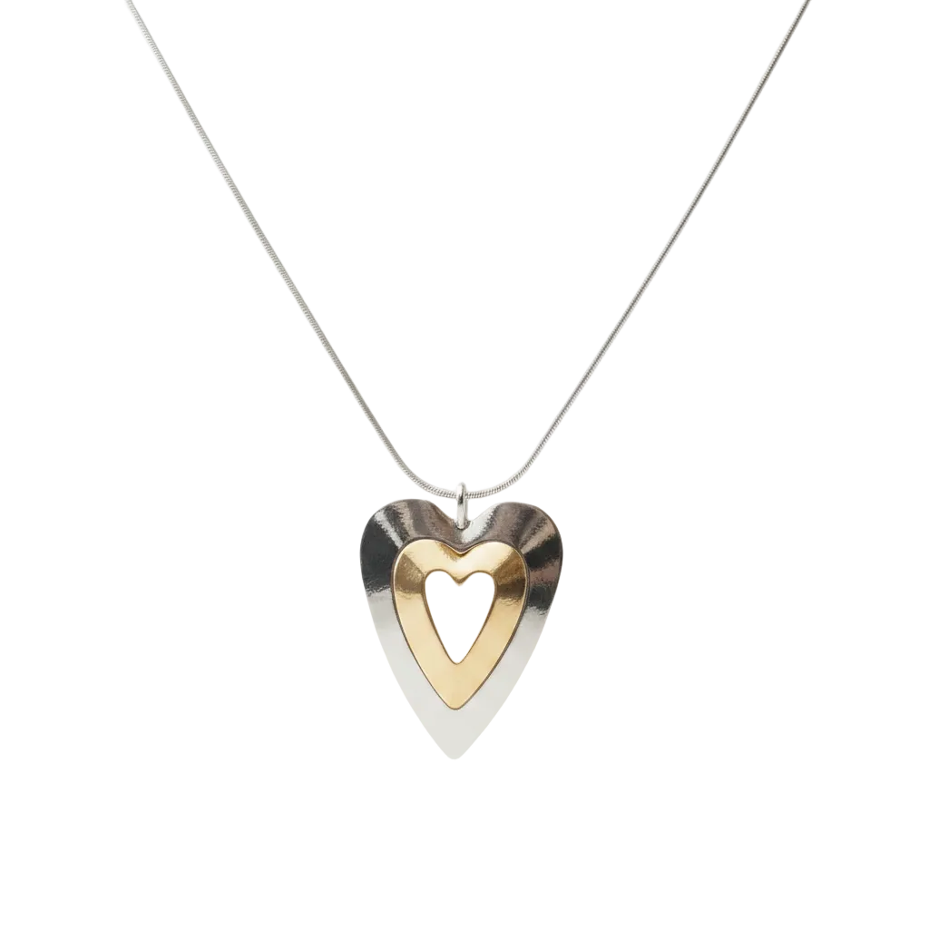 Your Double Heart Pendant - Display Shot